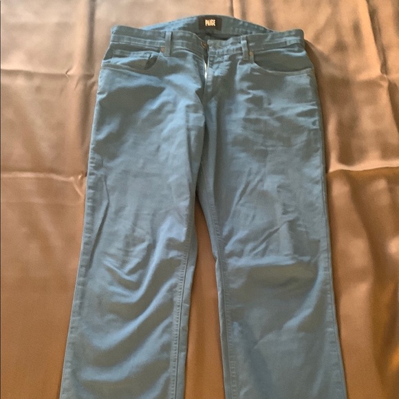 PAIGE Green and Blue Chinos Stylish and Comfortable